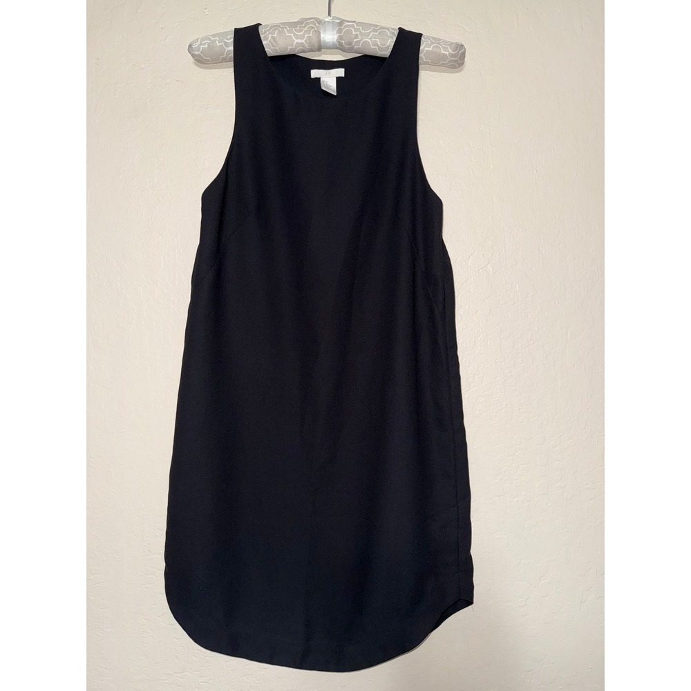 H&M Black Sleeveless Shift Dress Women‎ Size 4